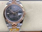 ARF Rolex Datejust 41mm Dandong 3235 Movement 72h Grey Face TT RG Band Watch